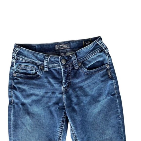 Silver Suki Mid Skinny Joga Jeans Women’s 28x31 Medium Wash Mid Rise - Picture 3 of 8